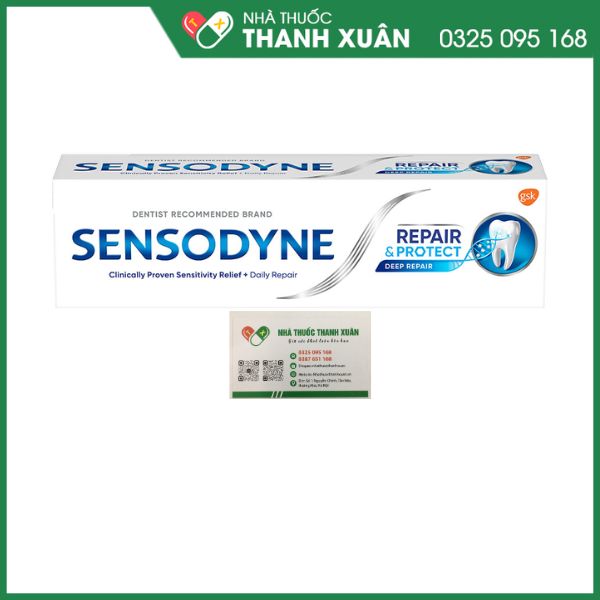 Kem đánh răng sensodyne repair - protect deep repair 